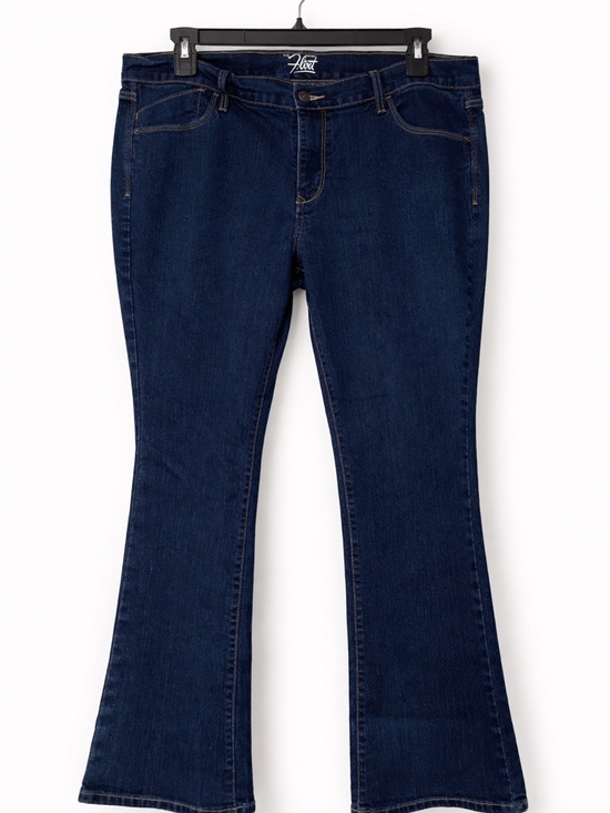 Old Navy Denim - Old Navy Flirt Bootcut Jeans Women’s 16 Short Dark Wash Mid Rise Stretch